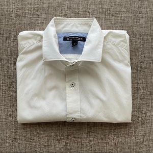 Banana Republic Soft Wash, Tailored Slim Fit, Sz S, White